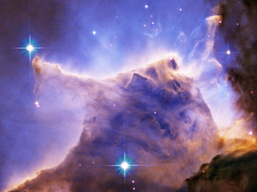Darstellung des Adlernebels aufgenommen mit dem Hubble Space Telescope